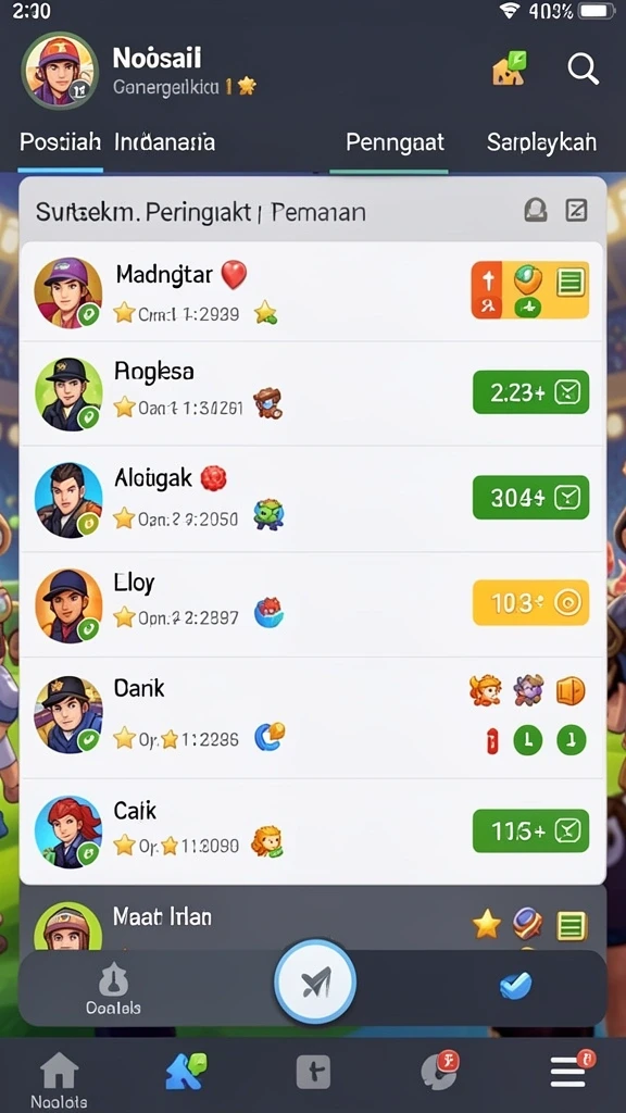 idrgame - Tampilan antarmuka yang sederhana dan mudah digunakan.