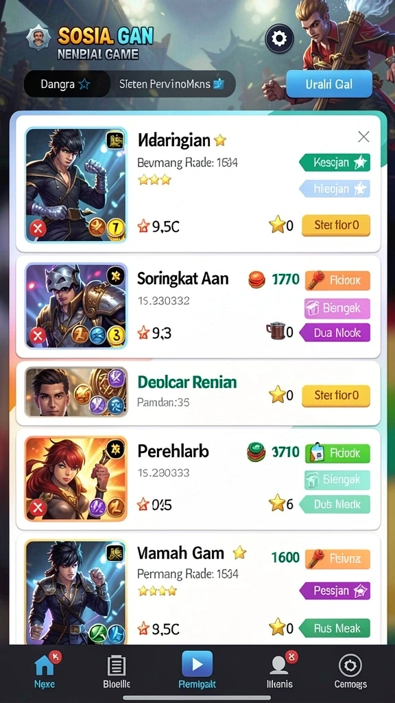 sand77 - Interaksi sosial yang memungkinkan pemain bertukar tips.